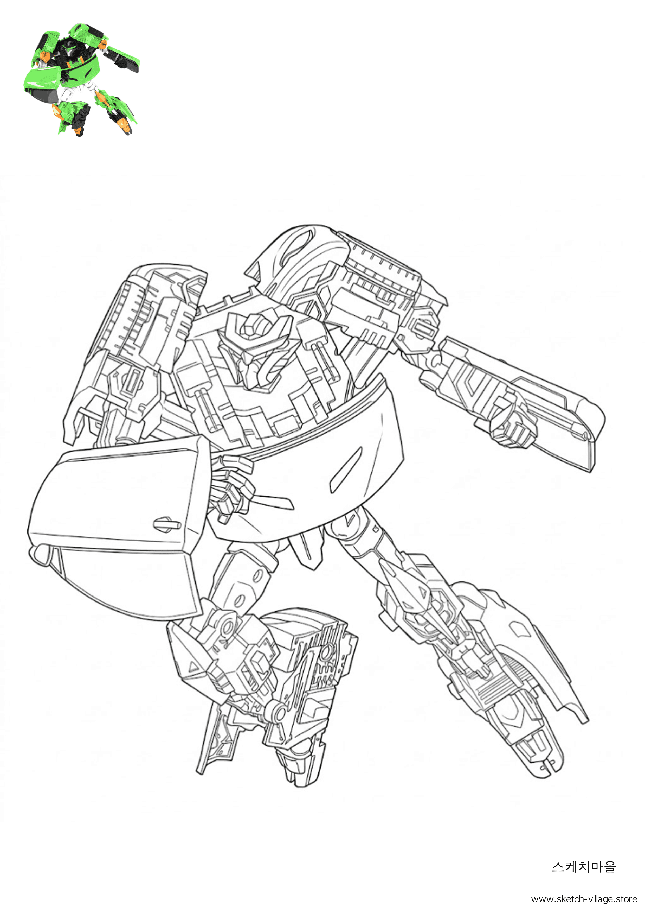 본 색칠공부 도안 무료 다운로드