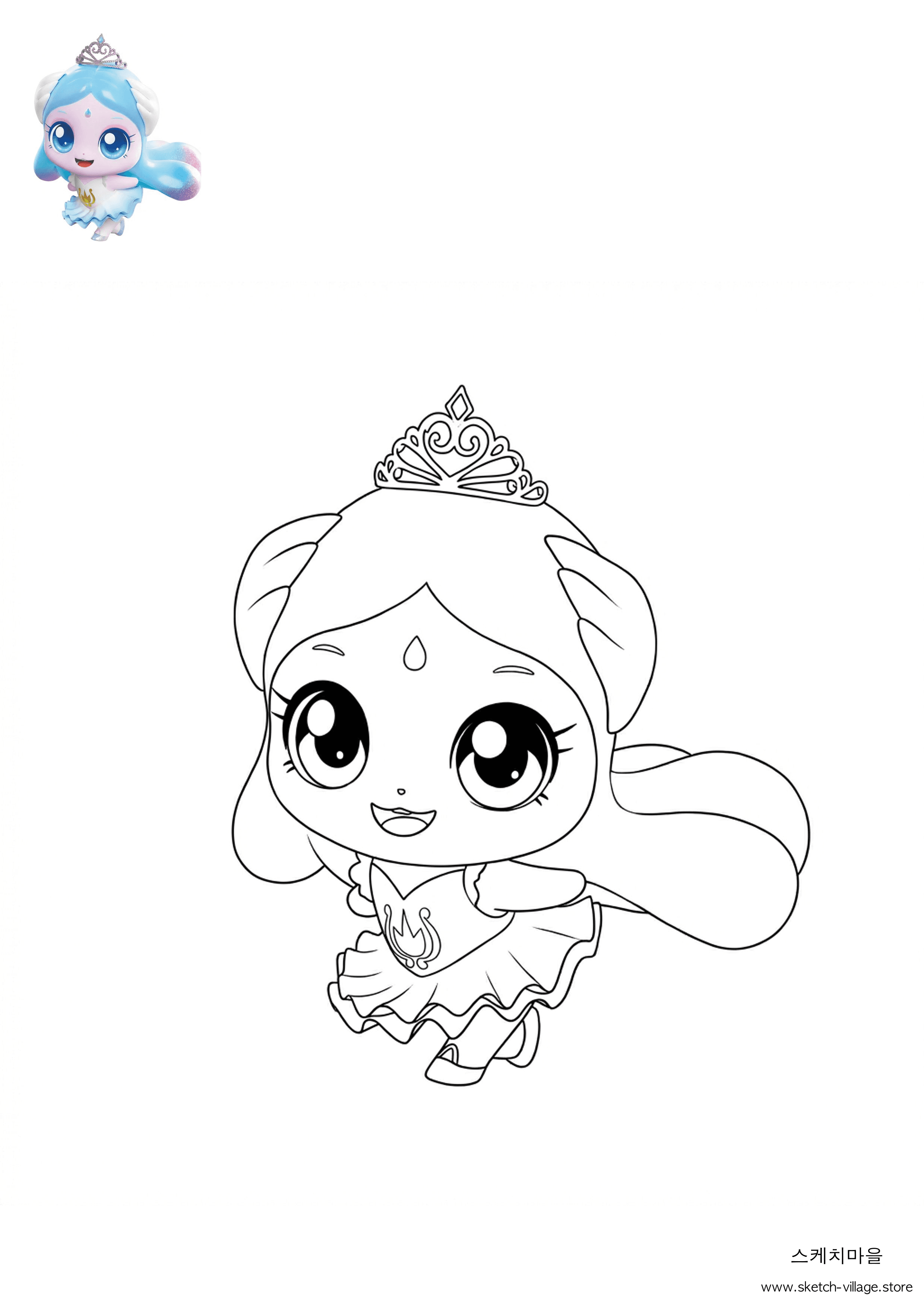 사뿐핑 색칠공부 도안 무료 다운로드